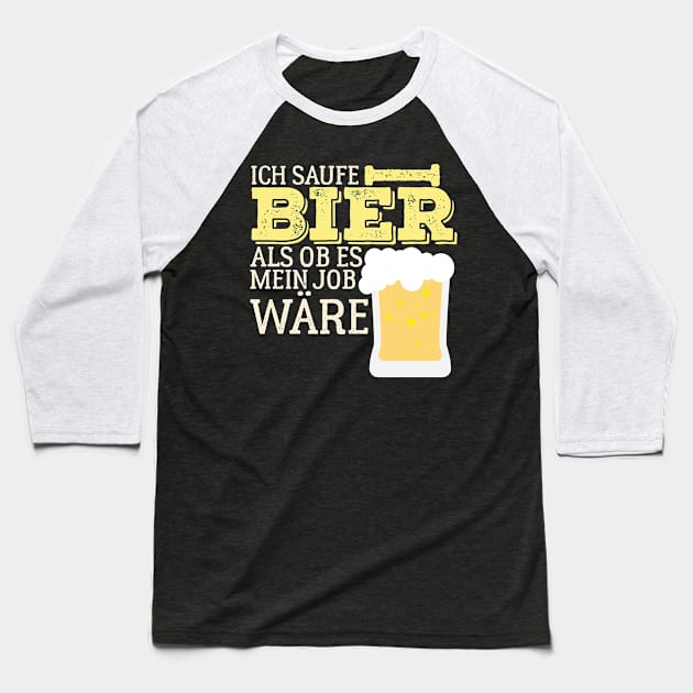 Beer Lover Baseball T-Shirt by TeePixelate